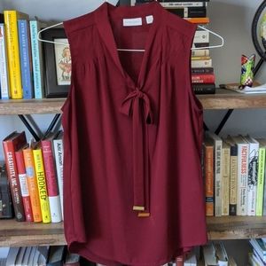 NY&Co burgundy shell tank